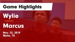 Wylie  vs Marcus  Game Highlights - Nov. 22, 2019