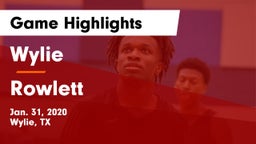 Wylie  vs Rowlett  Game Highlights - Jan. 31, 2020