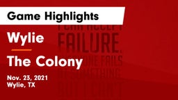 Wylie  vs The Colony  Game Highlights - Nov. 23, 2021