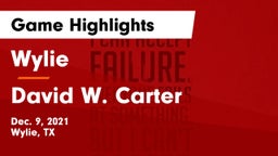Wylie  vs David W. Carter  Game Highlights - Dec. 9, 2021