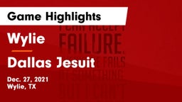 Wylie  vs Dallas Jesuit  Game Highlights - Dec. 27, 2021