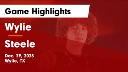 Wylie  vs Steele  Game Highlights - Dec. 29, 2023