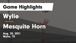 Wylie  vs Mesquite Horn  Game Highlights - Aug. 28, 2021