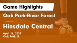 Oak Park-River Forest  vs Hinsdale Central  Game Highlights - April 16, 2024