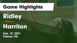 Ridley  vs Harriton  Game Highlights - Feb. 19, 2021