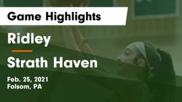 Ridley  vs Strath Haven  Game Highlights - Feb. 25, 2021