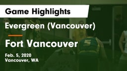 Evergreen  (Vancouver) vs Fort Vancouver  Game Highlights - Feb. 5, 2020