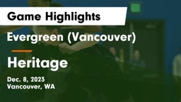 Evergreen  (Vancouver) vs Heritage  Game Highlights - Dec. 8, 2023