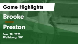 Brooke  vs Preston  Game Highlights - Jan. 28, 2023