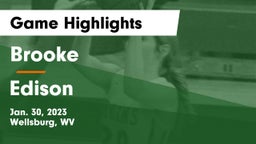 Brooke  vs Edison  Game Highlights - Jan. 30, 2023