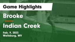 Brooke  vs Indian Creek  Game Highlights - Feb. 9, 2023