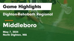 Dighton-Rehoboth Regional  vs Middleboro  Game Highlights - May 7, 2024