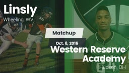 Matchup: Linsly  vs. Western Reserve Academy 2016