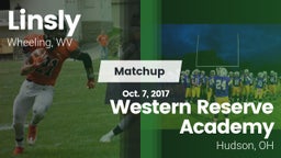 Matchup: Linsly  vs. Western Reserve Academy 2017