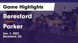 Beresford  vs Parker  Game Highlights - Jan. 7, 2022