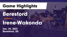 Beresford  vs Irene-Wakonda Game Highlights - Jan. 24, 2023