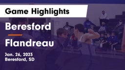Beresford  vs Flandreau  Game Highlights - Jan. 26, 2023