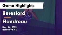 Beresford  vs Flandreau  Game Highlights - Dec. 14, 2023