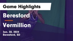 Beresford  vs Vermillion  Game Highlights - Jan. 30, 2024
