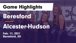 Beresford  vs Alcester-Hudson  Game Highlights - Feb. 11, 2021
