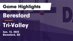 Beresford  vs Tri-Valley  Game Highlights - Jan. 13, 2022