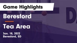 Beresford  vs Tea Area  Game Highlights - Jan. 18, 2022