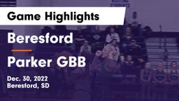 Beresford  vs Parker GBB Game Highlights - Dec. 30, 2022