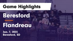 Beresford  vs Flandreau  Game Highlights - Jan. 7, 2023