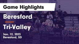 Beresford  vs Tri-Valley  Game Highlights - Jan. 12, 2023