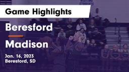 Beresford  vs Madison  Game Highlights - Jan. 16, 2023