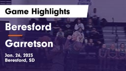 Beresford  vs Garretson  Game Highlights - Jan. 26, 2023