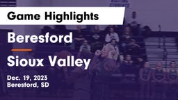 Beresford  vs Sioux Valley  Game Highlights - Dec. 19, 2023