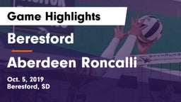Beresford  vs Aberdeen Roncalli Game Highlights - Oct. 5, 2019