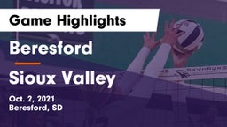 Beresford  vs Sioux Valley  Game Highlights - Oct. 2, 2021