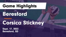 Beresford  vs Corsica Stickney Game Highlights - Sept. 17, 2022