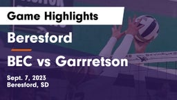 Beresford  vs BEC vs Garrretson Game Highlights - Sept. 7, 2023