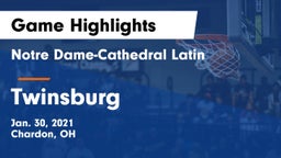 Notre Dame-Cathedral Latin  vs Twinsburg  Game Highlights - Jan. 30, 2021