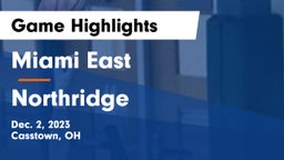 Miami East  vs Northridge  Game Highlights - Dec. 2, 2023