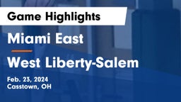 Miami East  vs West Liberty-Salem  Game Highlights - Feb. 23, 2024