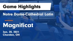 Notre Dame-Cathedral Latin  vs Magnificat  Game Highlights - Jan. 20, 2021