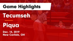 Tecumseh  vs Piqua  Game Highlights - Dec. 14, 2019