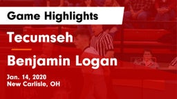 Tecumseh  vs Benjamin Logan  Game Highlights - Jan. 14, 2020