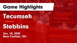 Tecumseh  vs Stebbins  Game Highlights - Jan. 18, 2020