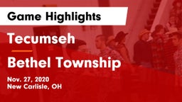 Tecumseh  vs Bethel Township  Game Highlights - Nov. 27, 2020