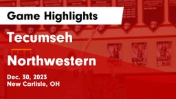 Tecumseh  vs Northwestern  Game Highlights - Dec. 30, 2023