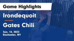  Irondequoit  vs Gates Chili  Game Highlights - Jan. 14, 2022