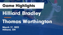 Hilliard Bradley  vs Thomas Worthington  Game Highlights - March 17, 2022
