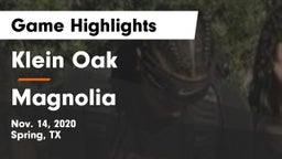 Klein Oak  vs Magnolia  Game Highlights - Nov. 14, 2020