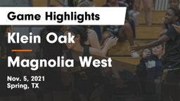 Klein Oak  vs Magnolia West  Game Highlights - Nov. 5, 2021
