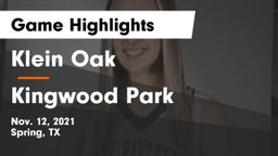 Klein Oak  vs Kingwood Park  Game Highlights - Nov. 12, 2021